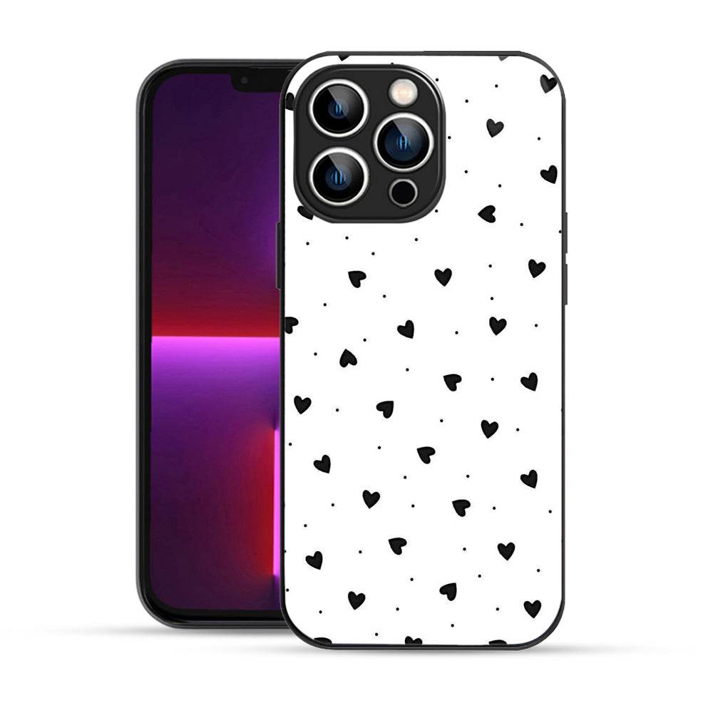 Bornstud Aesthetic Black Heart iPhone 13 Pro Max Mobile Back Cover – Premium Style & Protection - Bornstud