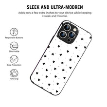 Bornstud Aesthetic Black Heart iPhone 13 Pro Max Mobile Back Cover – Premium Style & Protection - Bornstud