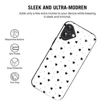 Bornstud Aesthetic Black Heart iPhone 16 Plus Mobile Back Cover – Premium Style & Protection - Bornstud