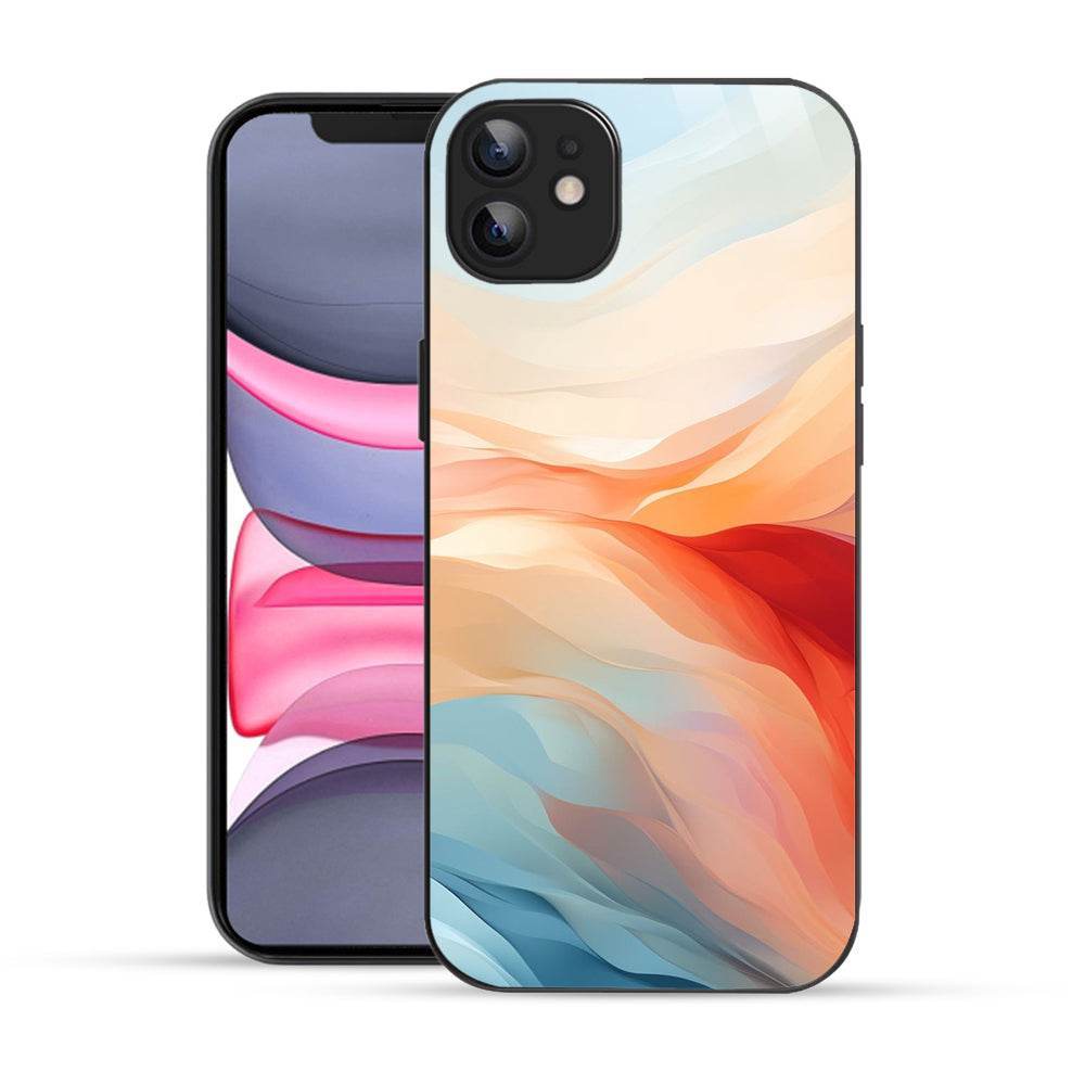Bornstud Aesthetic Color Flow Mobile Cover for iPhone 12 – Vibrant Elegance with Premium Protection - Bornstud