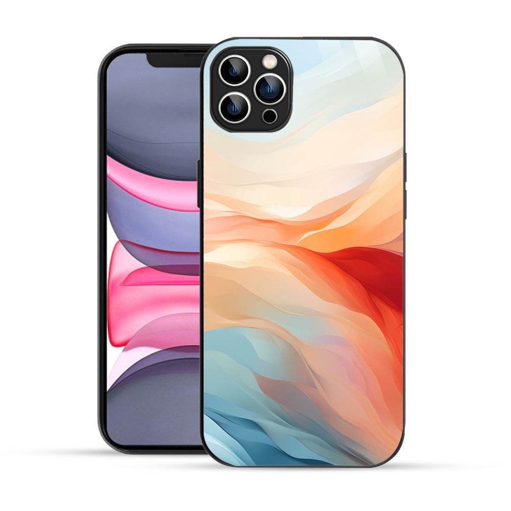 Bornstud Aesthetic Color Flow Mobile Cover for iPhone 12 Pro Max – Vibrant Elegance with Premium Protection - Bornstud