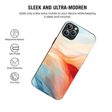 Bornstud Aesthetic Color Flow Mobile Cover for iPhone 12 Pro Max – Vibrant Elegance with Premium Protection - Bornstud