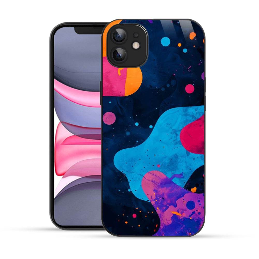 Bornstud Aesthetic Liquid Color Mobile Cover for iPhone 12 – Fluid Elegance with Superior Protection - Bornstud