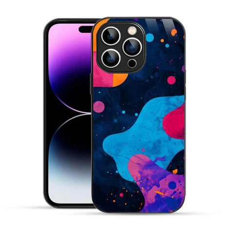 Bornstud Aesthetic Liquid Color Mobile Cover for iPhone 14 Pro – Fluid Elegance with Superior Protection - Bornstud