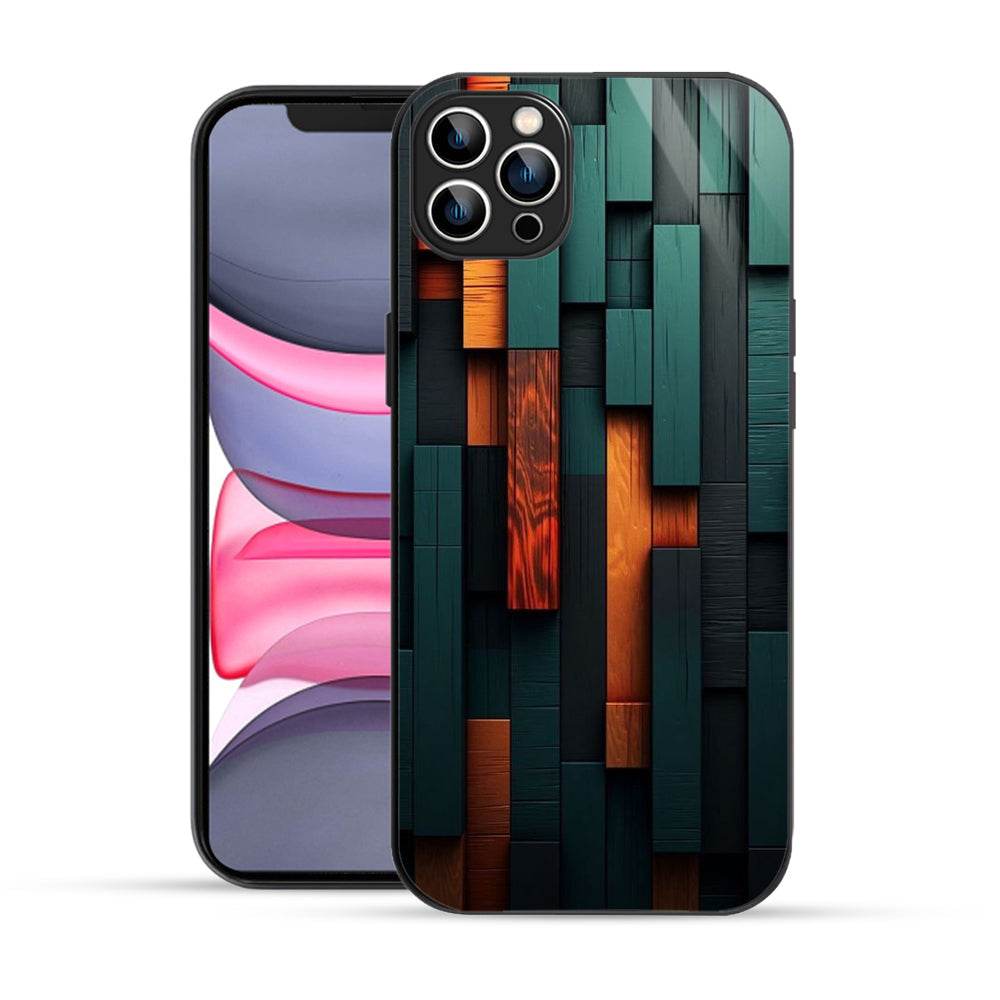 Bornstud Wooden design Mobile Cover for iPhone 11 Pro – Vibrant Elegance with Premium Protection - Bornstud