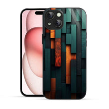 Elevate Your iPhone Experience with Bornstud's 2D Glass Printed Aesthetic Wooden design Mobile Back Cover - Bornstud