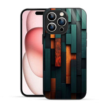 Elevate Your iPhone Experience with Bornstud's 2D Glass Printed Aesthetic Wooden design Mobile Back Cover - Bornstud