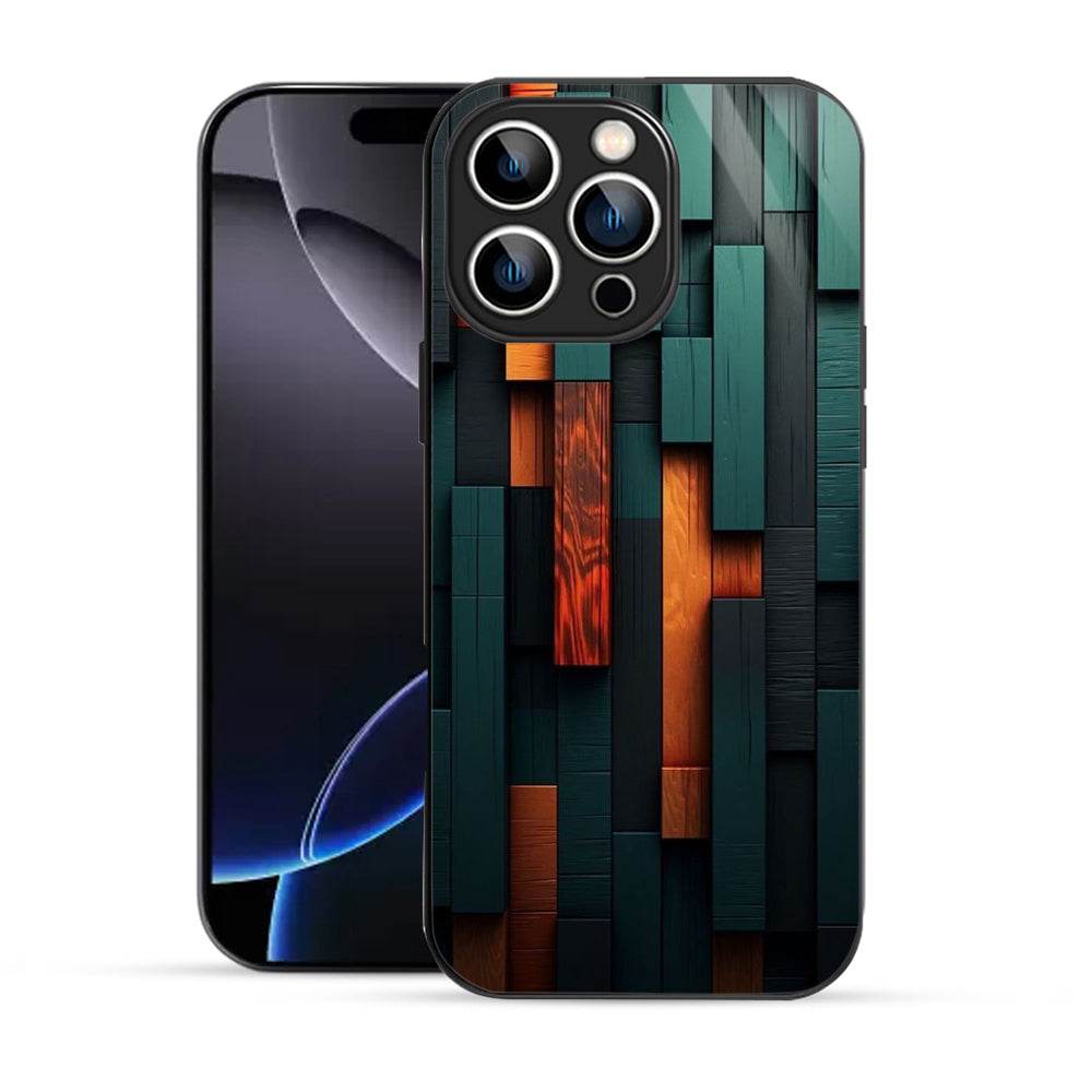 Bornstud Wooden design Mobile Cover for iPhone 16 Pro – Vibrant Elegance with Premium Protection - Bornstud