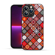 Elevate Your iPhone Experience with Bornstud's 2D Glass Printed Aesthetic Mandala Tapestry Multicolor Mobile Back Cover - Bornstud
