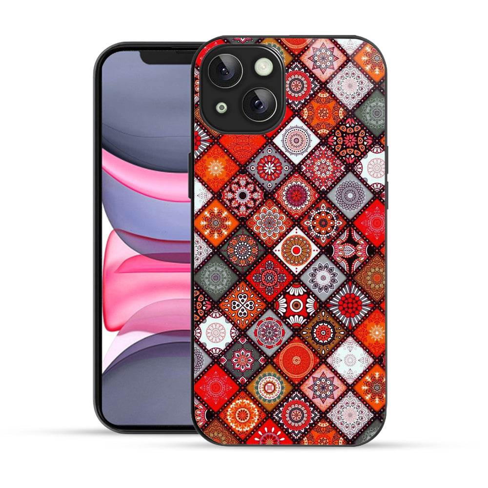 Bornstud Mandala Tapestry Multicolor Mobile Cover for iPhone 14 – Vibrant Elegance with Premium Protection - Bornstud