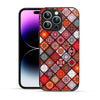 Elevate Your iPhone Experience with Bornstud's 2D Glass Printed Aesthetic Mandala Tapestry Multicolor Mobile Back Cover - Bornstud