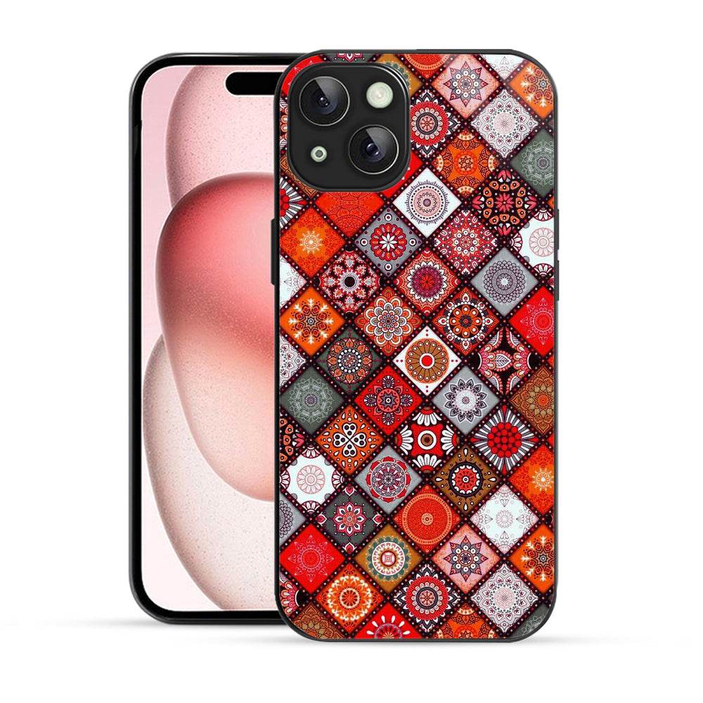 Bornstud Mandala Tapestry Multicolor Mobile Cover for iPhone 15 – Vibrant Elegance with Premium Protection - Bornstud