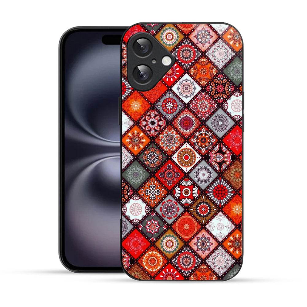 Bornstud Mandala Tapestry Multicolor Mobile Cover for iPhone 16 – Vibrant Elegance with Premium Protection - Bornstud