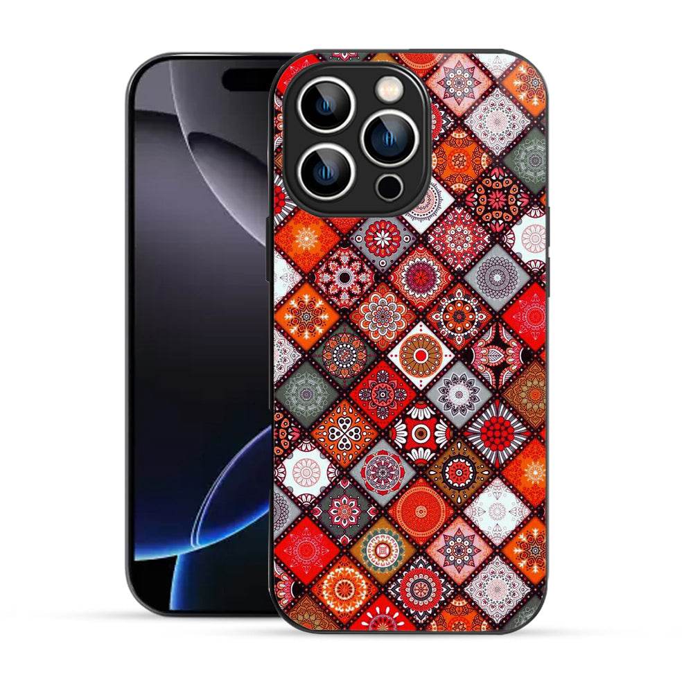 Bornstud Mandala Tapestry Multicolor Mobile Cover for iPhone 16 Pro – Vibrant Elegance with Premium Protection - Bornstud