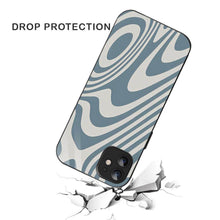 Bornstud Blue Curve Pattern Mobile Cover for iPhone 11 – Vibrant Elegance with Premium Protection - Bornstud