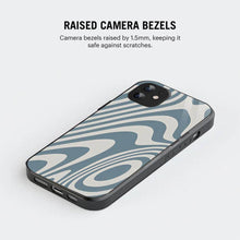 Bornstud Blue Curve Pattern Mobile Cover for iPhone 11 – Vibrant Elegance with Premium Protection - Bornstud