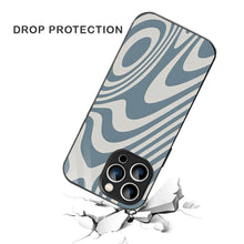 Bornstud Blue Curve Pattern Mobile Cover for iPhone 14 Pro Max – Vibrant Elegance with Premium Protection - Bornstud