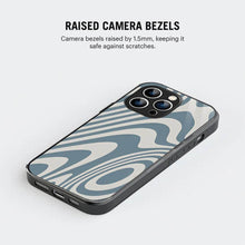 Bornstud Blue Curve Pattern Mobile Cover for iPhone 14 Pro Max – Vibrant Elegance with Premium Protection - Bornstud
