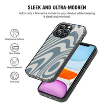Bornstud Blue Curve Pattern Mobile Cover for iPhone 14 Pro Max – Vibrant Elegance with Premium Protection - Bornstud
