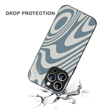 Bornstud Blue Curve Pattern Mobile Cover for iPhone 15 Pro – Vibrant Elegance with Premium Protection - Bornstud