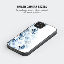 Bornstud Blue and White Pattern with Waves Mobile Cover for iPhone 11 – Vibrant Elegance with Premium Protection - Bornstud
