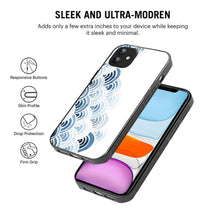 Bornstud Blue and White Pattern with Waves Mobile Cover for iPhone 11 – Vibrant Elegance with Premium Protection - Bornstud