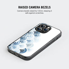 Bornstud Blue and White Pattern with Waves Mobile Cover for iPhone 14 Pro Max – Vibrant Elegance with Premium Protection - Bornstud