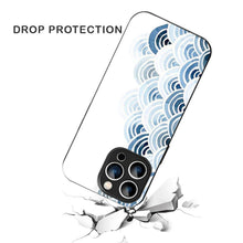 Bornstud Blue and White Pattern with Waves Mobile Cover for iPhone 16 Pro Max– Vibrant Elegance with Premium Protection - Bornstud