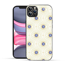 Elevate Your iPhone Experience with Bornstud's 2D Glass Printed Aesthetic Evil Eye Vector Art  Mobile Back Cover - Bornstud