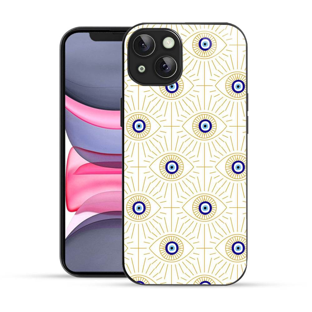 Bornstud Evil Eye Vector Art  Mobile Cover for iPhone 14 Plus – Vibrant Elegance with Premium Protection - Bornstud