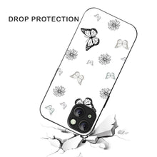 Bornstud Pattern with Doodle Butterflies  Mobile Cover for iPhone 14 Plus – Vibrant Elegance with Premium Protection - Bornstud