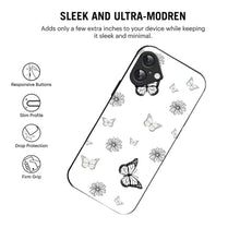 Bornstud Pattern with Doodle Butterflies  Mobile Cover for iPhone 16 Plus – Vibrant Elegance with Premium Protection - Bornstud