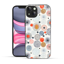 Elevate Your iPhone Experience with Bornstud's 2D Glass Printed Aesthetic Multicolor Circles Doodle  Mobile Back Cover - Bornstud