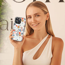 Bornstud Multicolor Circles Doodle  Mobile Cover for iPhone 14 Pro Max – Vibrant Elegance with Premium Protection - Bornstud