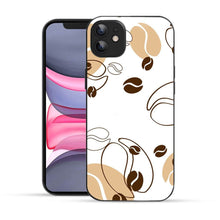 Elevate Your iPhone Experience with Bornstud's 2D Glass Printed Aesthetic Coffee Bean Doodle Mobile Back Cover - Bornstud
