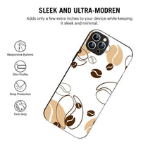 Bornstud Coffee Bean Doodle Mobile Cover for iPhone 12 Pro – Vibrant Elegance with Premium Protection - Bornstud