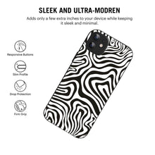 Bornstud Abstract Curve Seamless Pattern Mobile Cover for iPhone 11 – Vibrant Elegance with Premium Protection - Bornstud