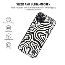 Bornstud Abstract Curve Seamless Pattern Mobile Cover for iPhone 12 Pro – Vibrant Elegance with Premium Protection - Bornstud