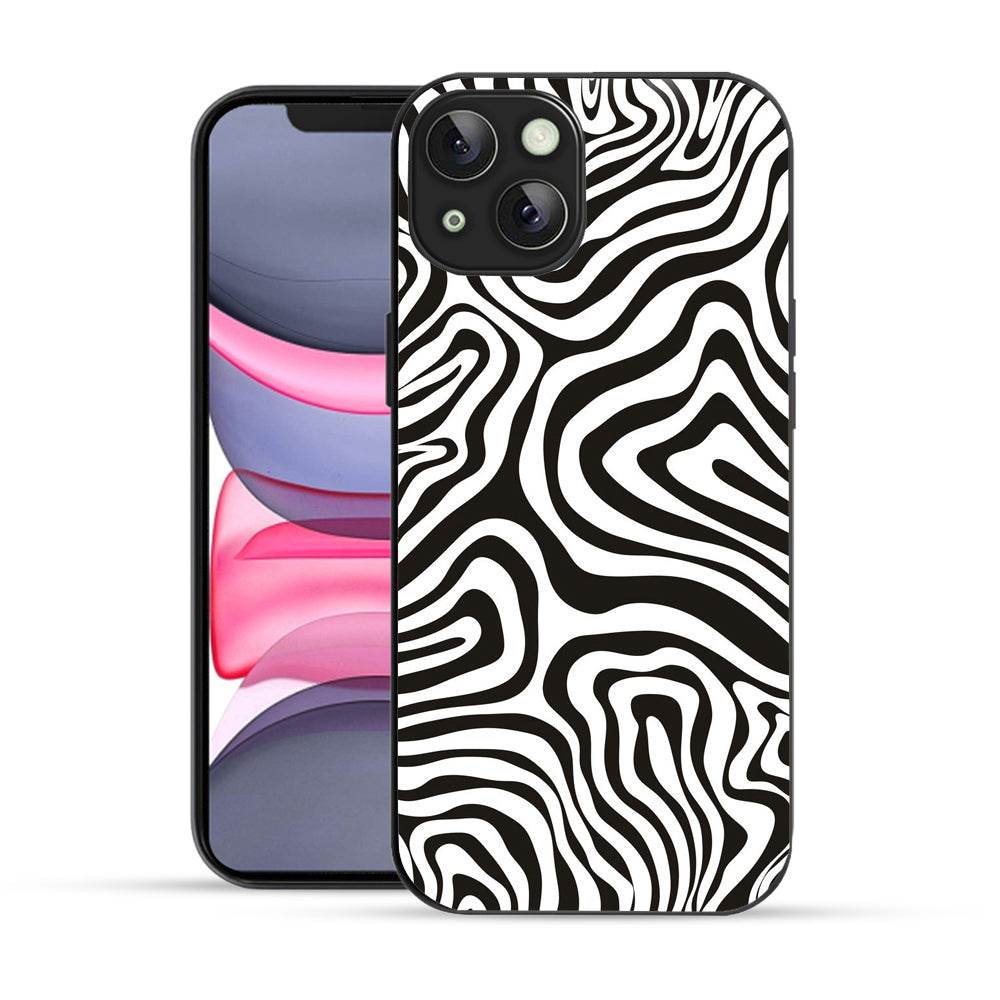Bornstud Abstract Curve Seamless Pattern Mobile Cover for iPhone 14 Plus – Vibrant Elegance with Premium Protection - Bornstud
