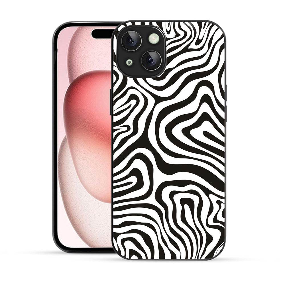 Bornstud Abstract Curve Seamless Pattern Mobile Cover for iPhone 15 Plus – Vibrant Elegance with Premium Protection - Bornstud