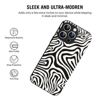 Bornstud Abstract Curve Seamless Pattern Mobile Cover for iPhone 15 Pro – Vibrant Elegance with Premium Protection - Bornstud