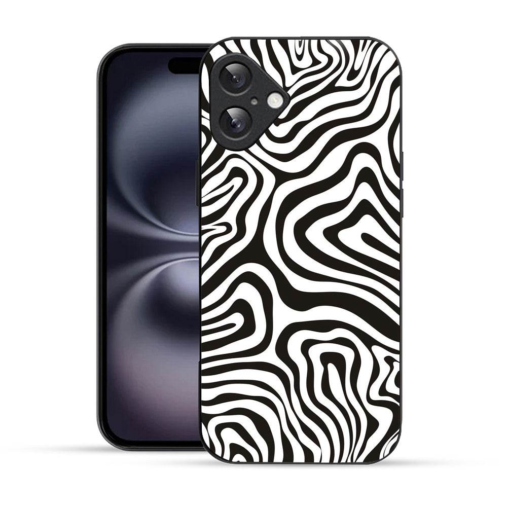 Bornstud Abstract Curve Seamless Pattern Mobile Cover for iPhone 16 Plus – Vibrant Elegance with Premium Protection - Bornstud