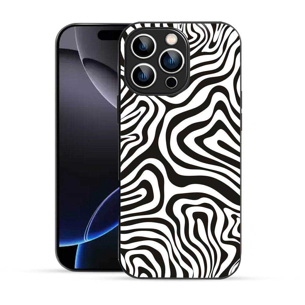 Bornstud Abstract Curve Seamless Pattern Mobile Cover for iPhone 16 Pro Max– Vibrant Elegance with Premium Protection - Bornstud