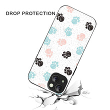 Bornstud Dog Paw Prints Mobile Cover for iPhone 14 – Vibrant Elegance with Premium Protection - Bornstud