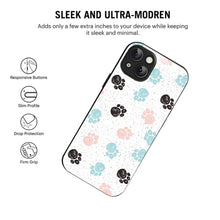 Bornstud Dog Paw Prints Mobile Cover for iPhone 14 – Vibrant Elegance with Premium Protection - Bornstud