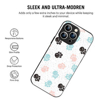 Bornstud Dog Paw Prints Mobile Cover for iPhone 14 Pro Max – Vibrant Elegance with Premium Protection - Bornstud