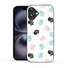 Elevate Your iPhone Experience with Bornstud's 2D Glass Printed Aesthetic Dog Paw Prints Mobile Back Cover - Bornstud