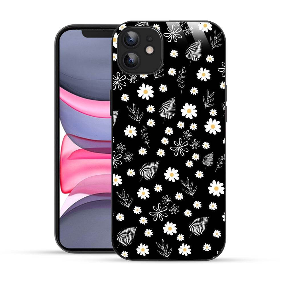 Bornstud Flowers and Tropical Leaves Mobile Cover for iPhone 12 – Vibrant Elegance with Premium Protection - Bornstud