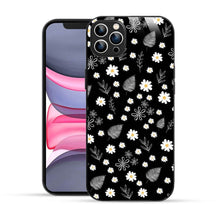 Elevate Your iPhone Experience with Bornstud's 2D Glass Printed Aesthetic Flowers and Tropical Leaves Mobile Back Cover - Bornstud