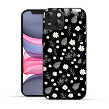 Elevate Your iPhone Experience with Bornstud's 2D Glass Printed Aesthetic Flowers and Tropical Leaves Mobile Back Cover - Bornstud